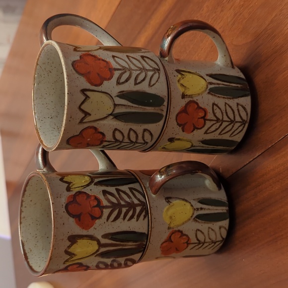 Vintage Otagiri Speckled Stoneware Mugs - Picture 6 of 6
